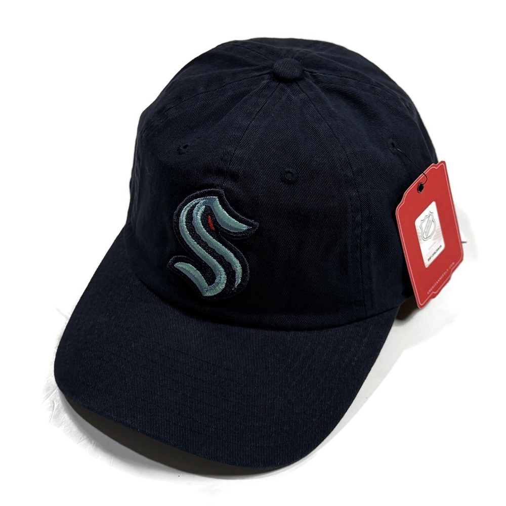 Seattle Kraken Hat NWT Strapback Cap Navy Blue New NHL Hockey American Needle